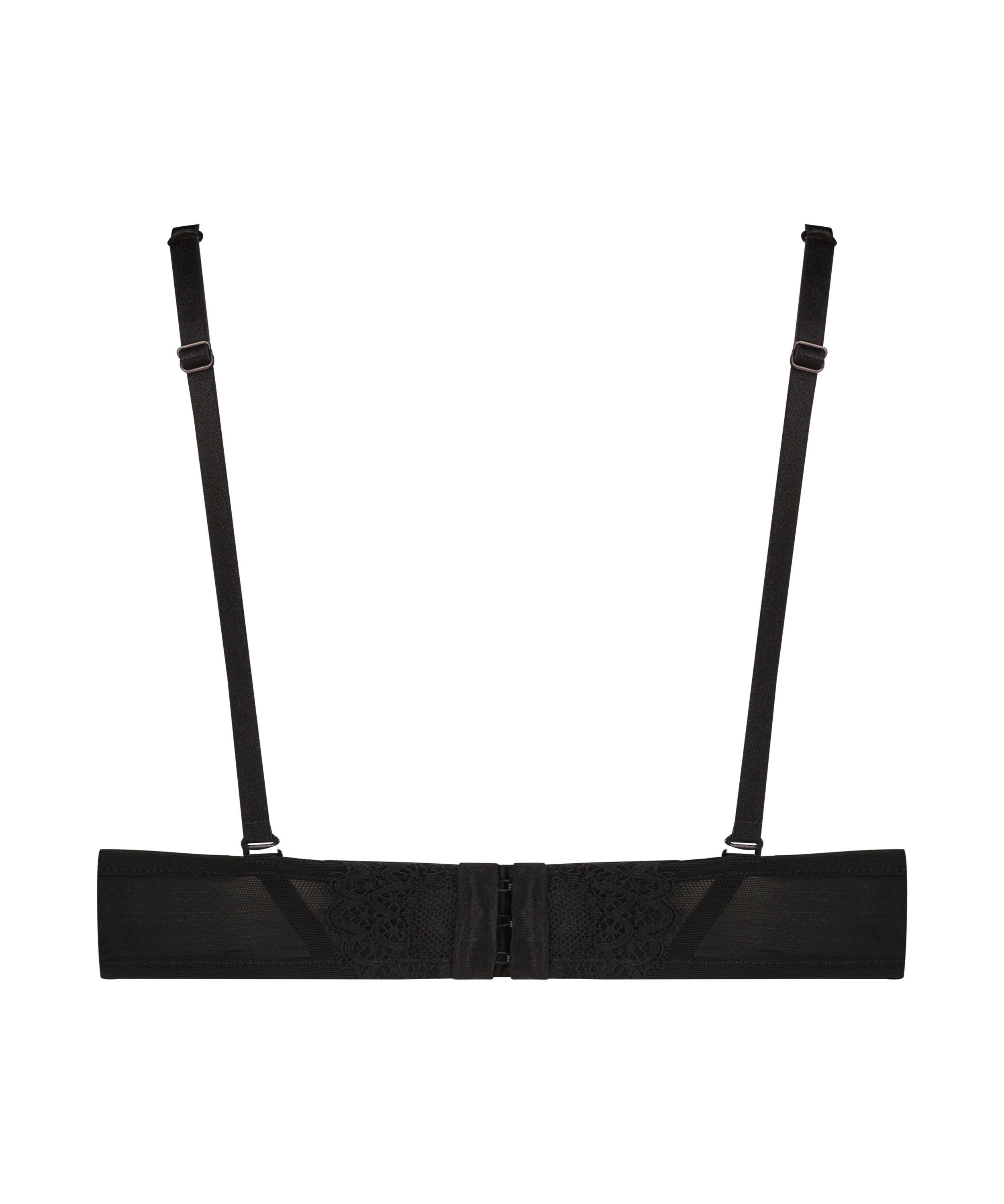 Daisy Padded Strapless Underwired Bra, Black, main