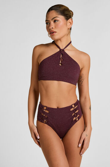 Hunkemöller Panama High Waisted Bikini Bottom Purple