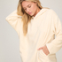 Snuggle Fleece Lounge Dress, White
