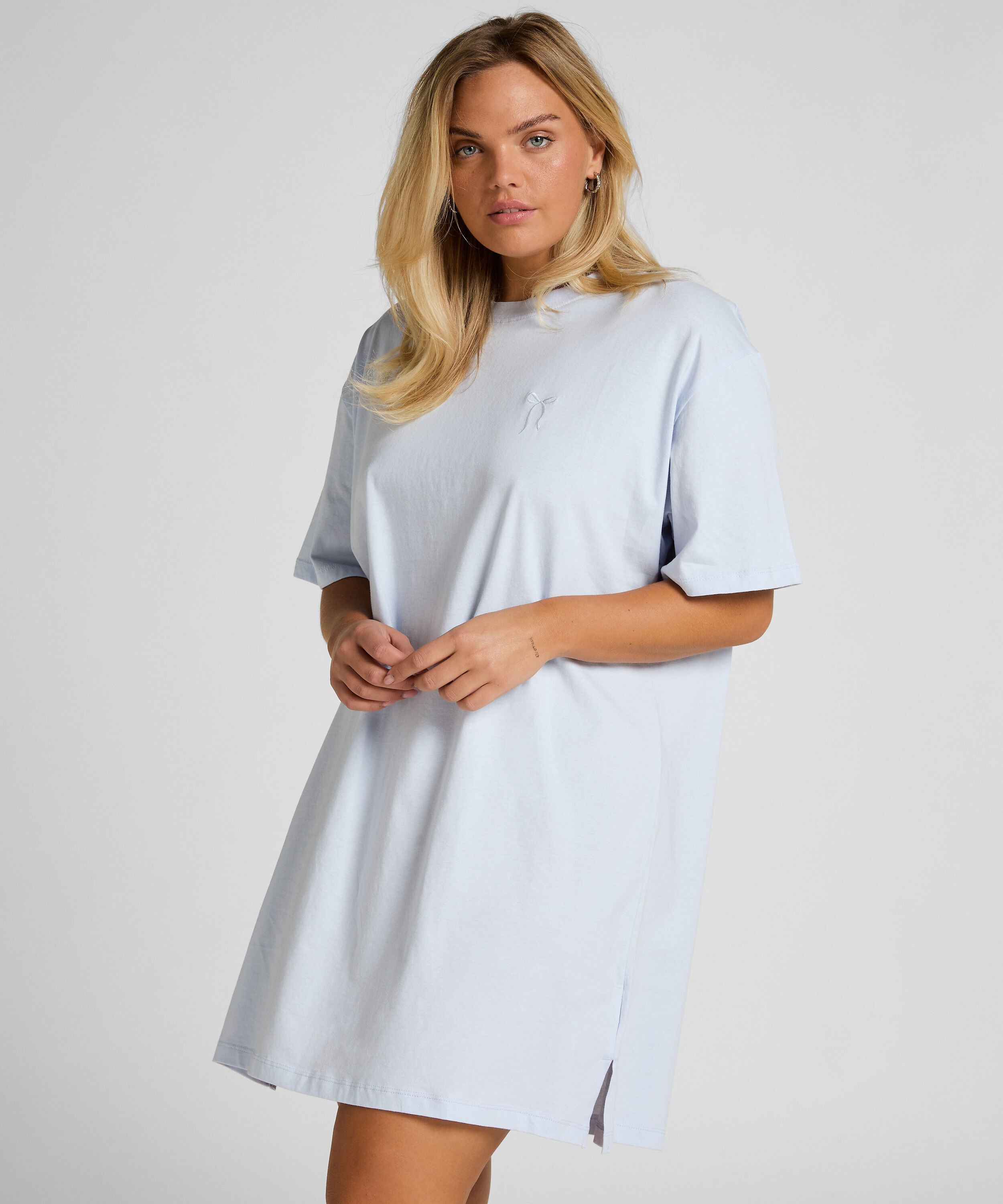 Round Neck Nightshirt, Blue