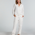 Flannel Pyjama Pants, White