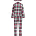 Twill Check Pyjama Set, White