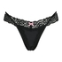Elliena Extra Low V Thong, Black