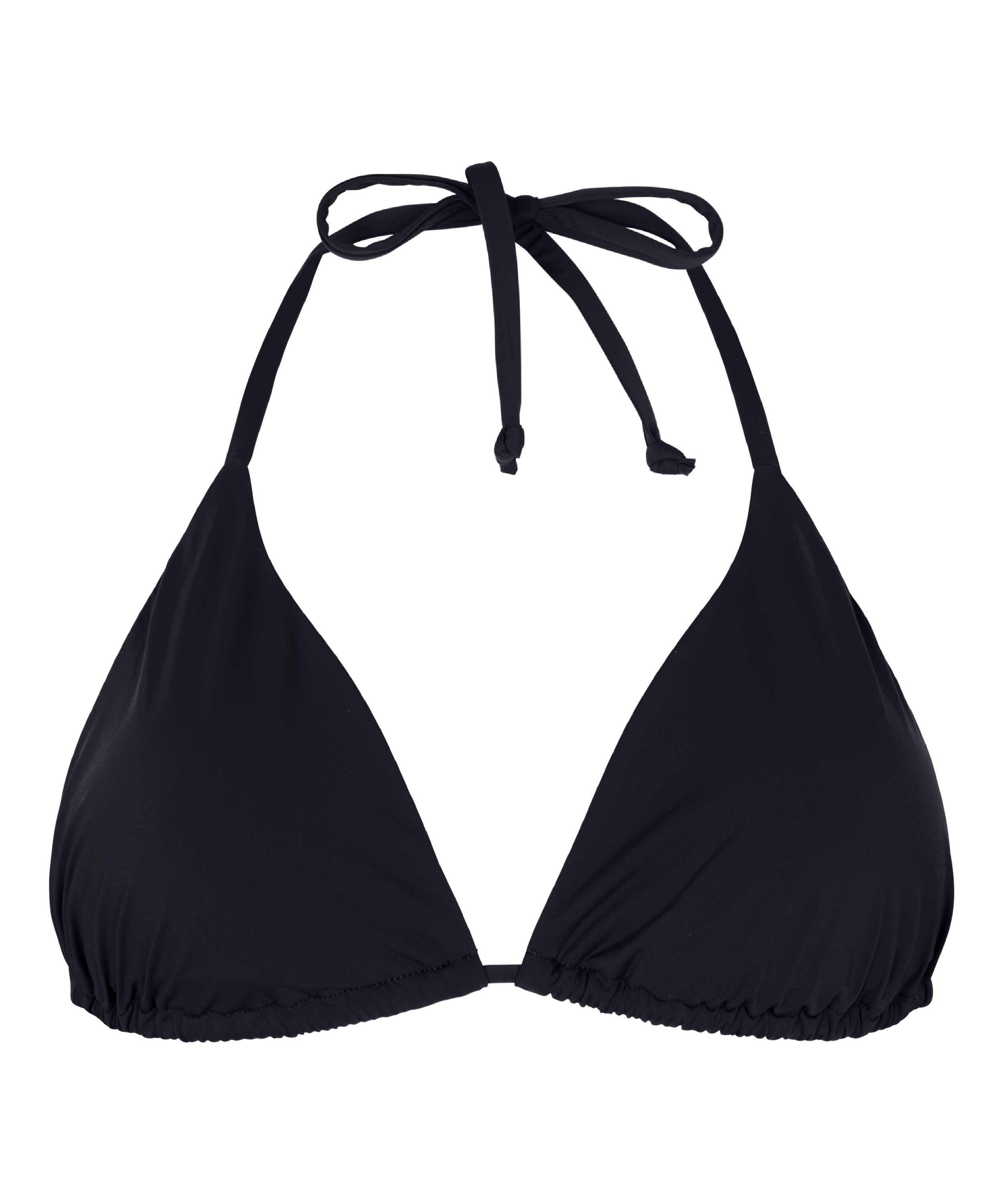 Triangle Bikini Top Luxe, Black, main