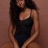 Seamless Enhancing High Leg Body, Black
