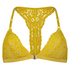 Marina Padded Triangle Bralette, Yellow