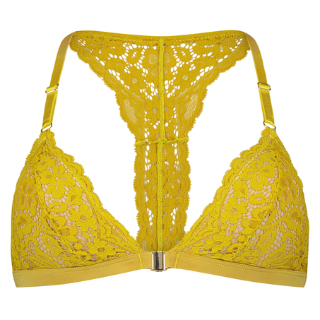 Marina Padded Triangle Bralette, Yellow