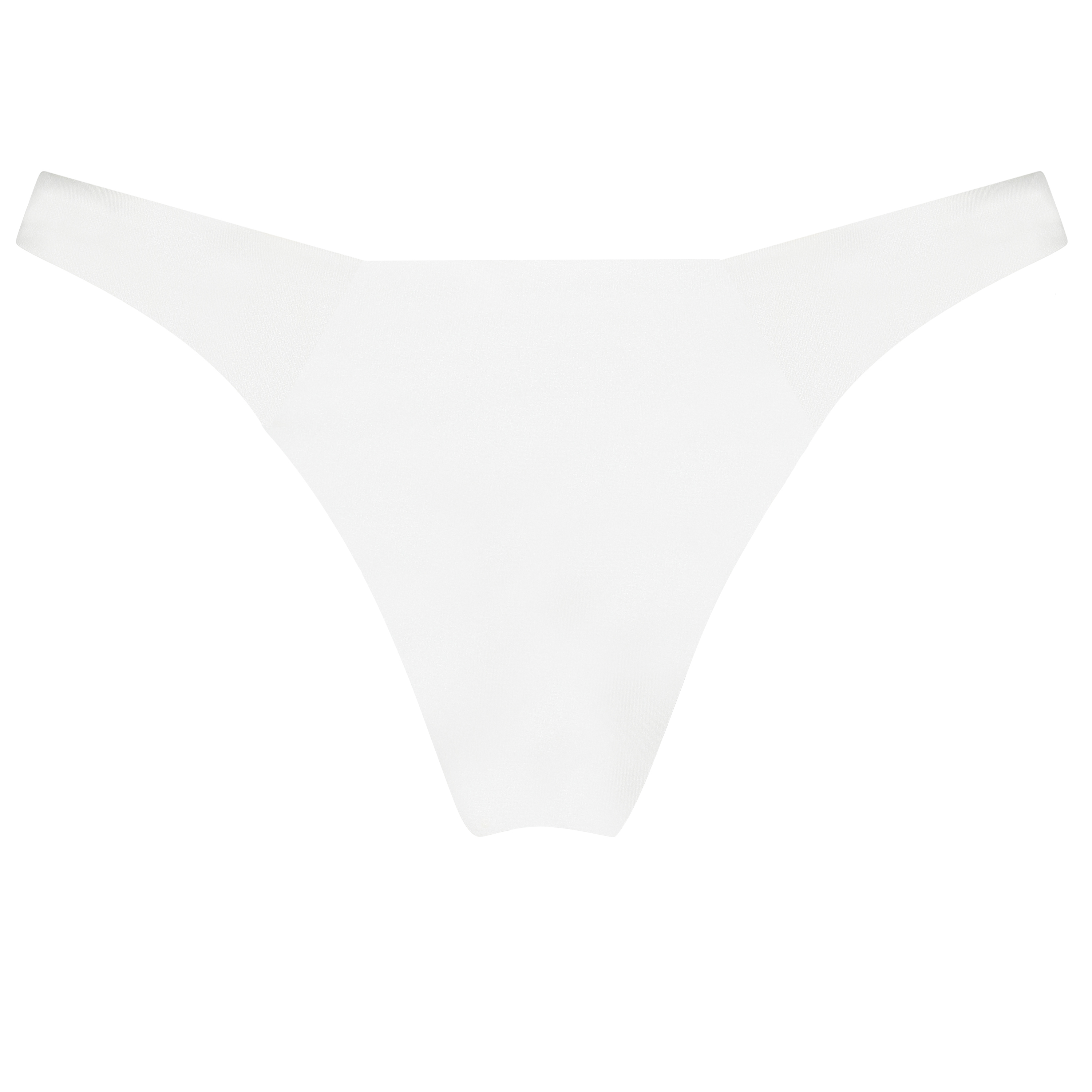 Lola high leg bikini bottoms, White, main