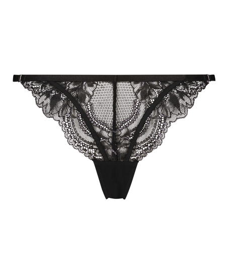 Donna Sparkle Thong, Black