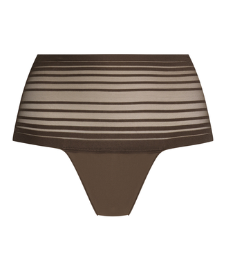 Invisible high thong, Brown