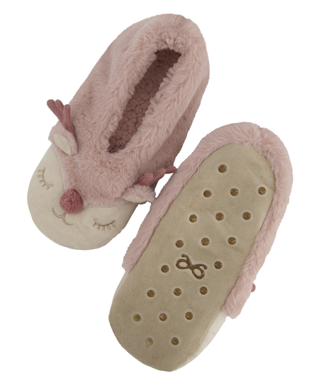 Cosy Animal ballerinas, Pink