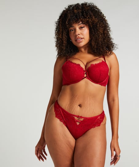 Charlotta Padded Underwired Bra, Red