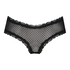 V-shaped Brazilian knickers mesh, Black