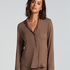 Essential Jersey Long-Sleeved Jacket, Brown