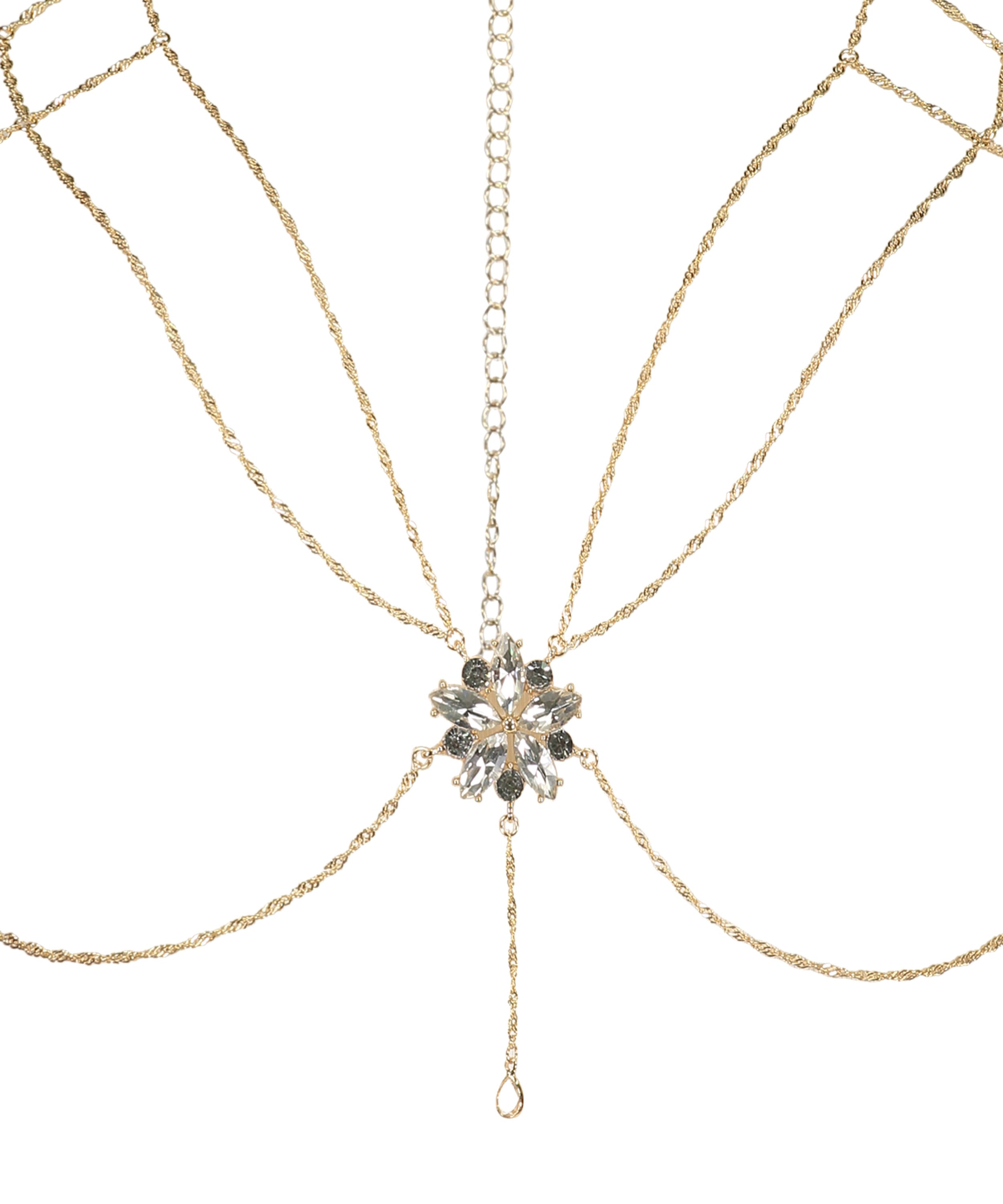 Chain Top Bralette, Yellow, main