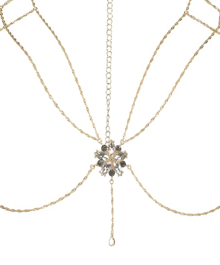 Chain Top Bralette, Yellow