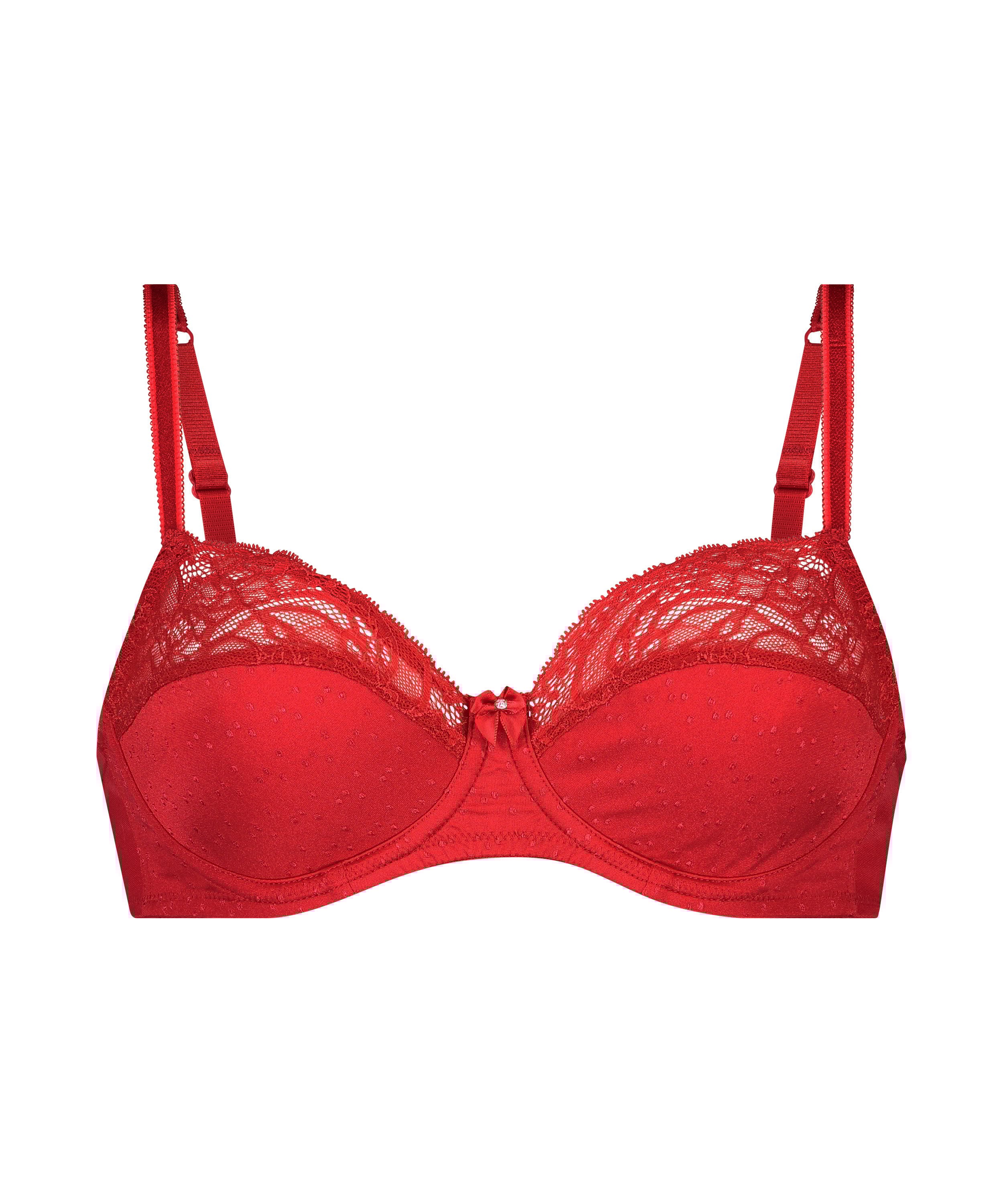 Sophie Non-Padded Underwired Bra, Red, main