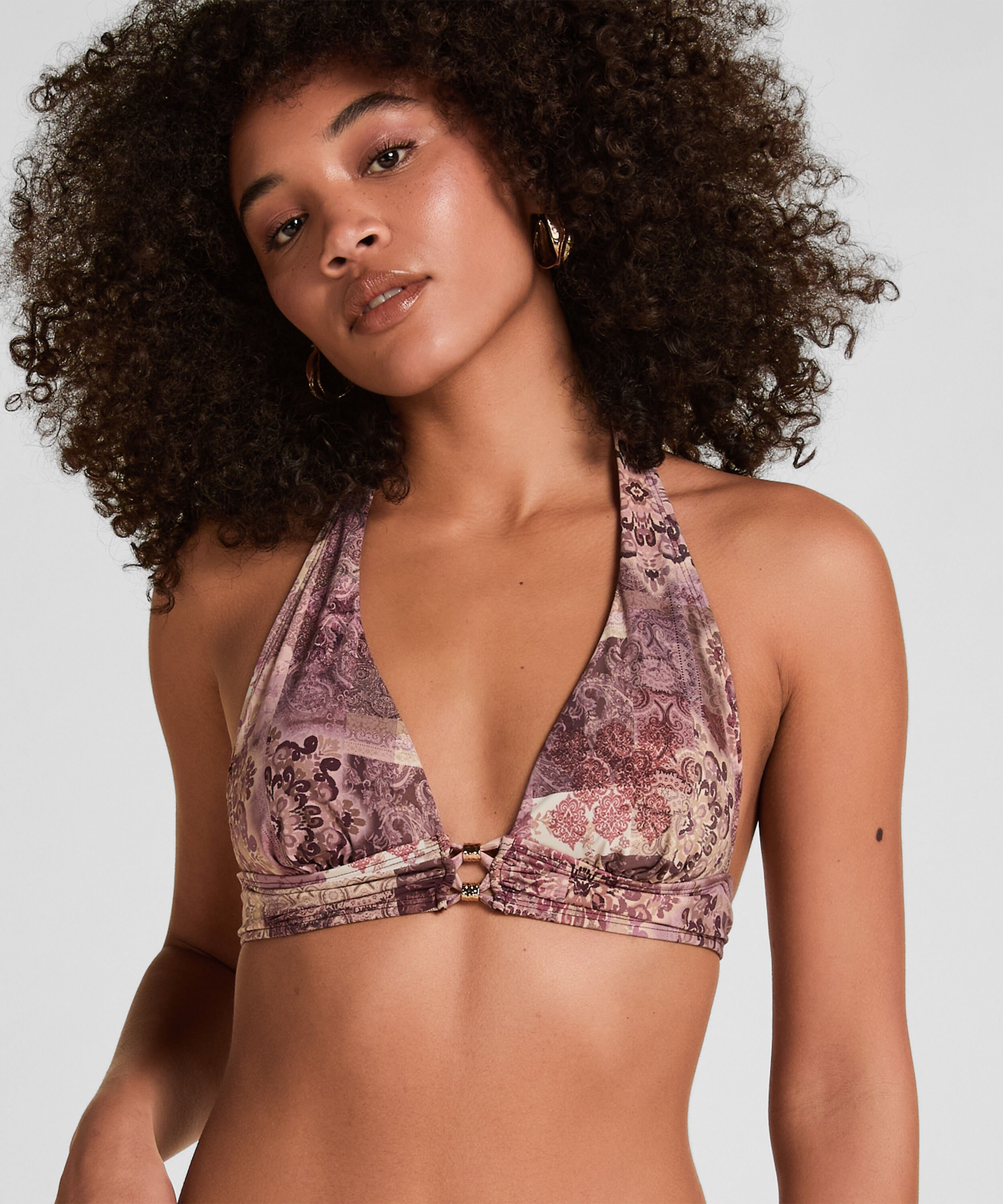 Triangle Bikini Top Ibiza, Purple