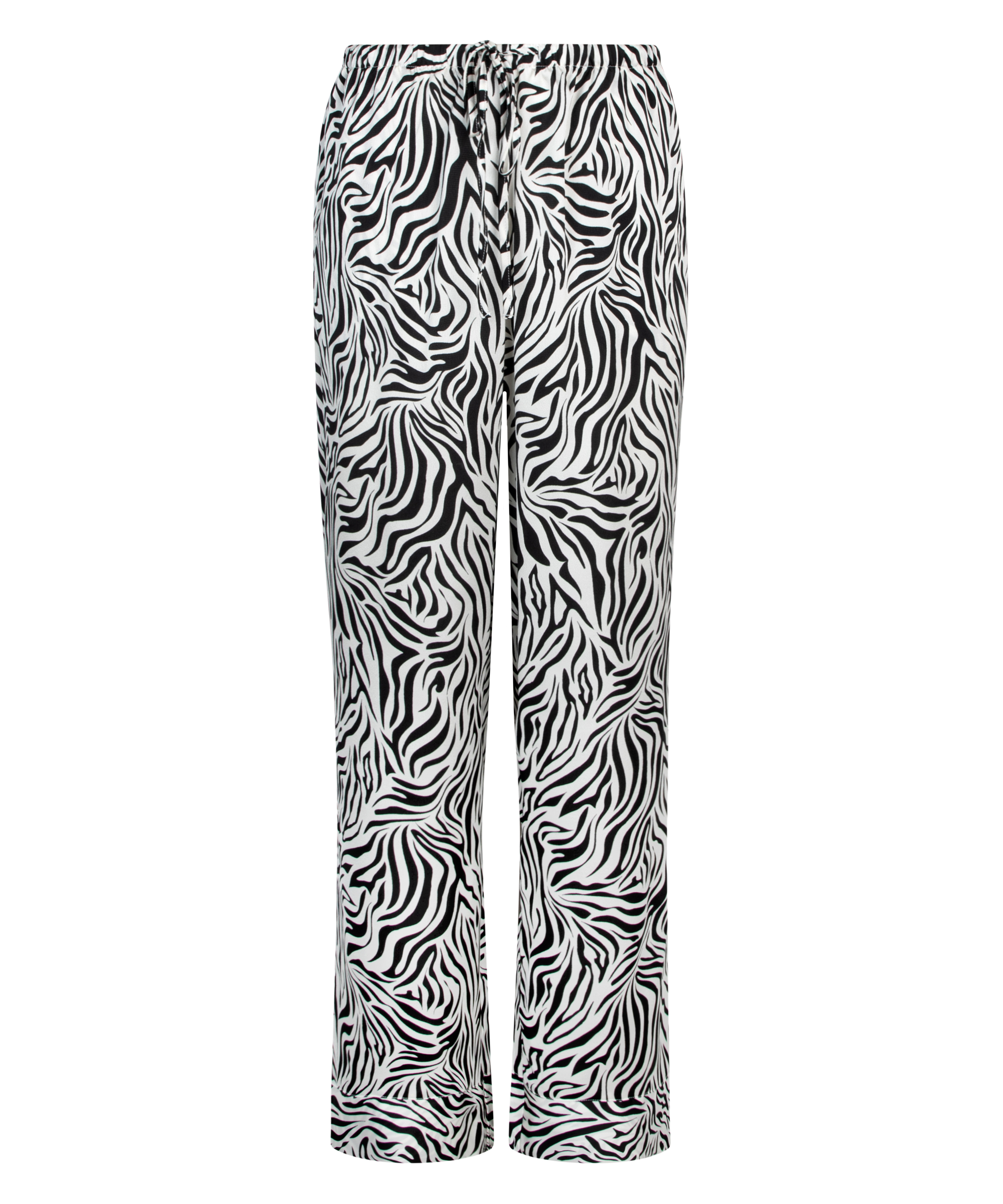 Satin Trousers, White, main