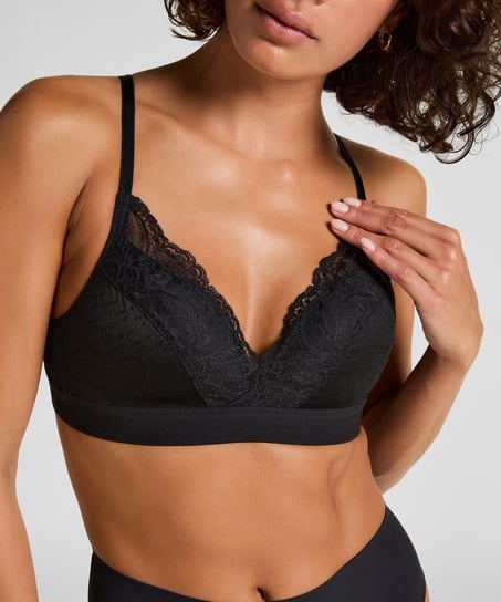 Sophie Padded Non-Underwired Bra, Black