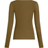 super soft Boatneck shirt with Cashmere, Green