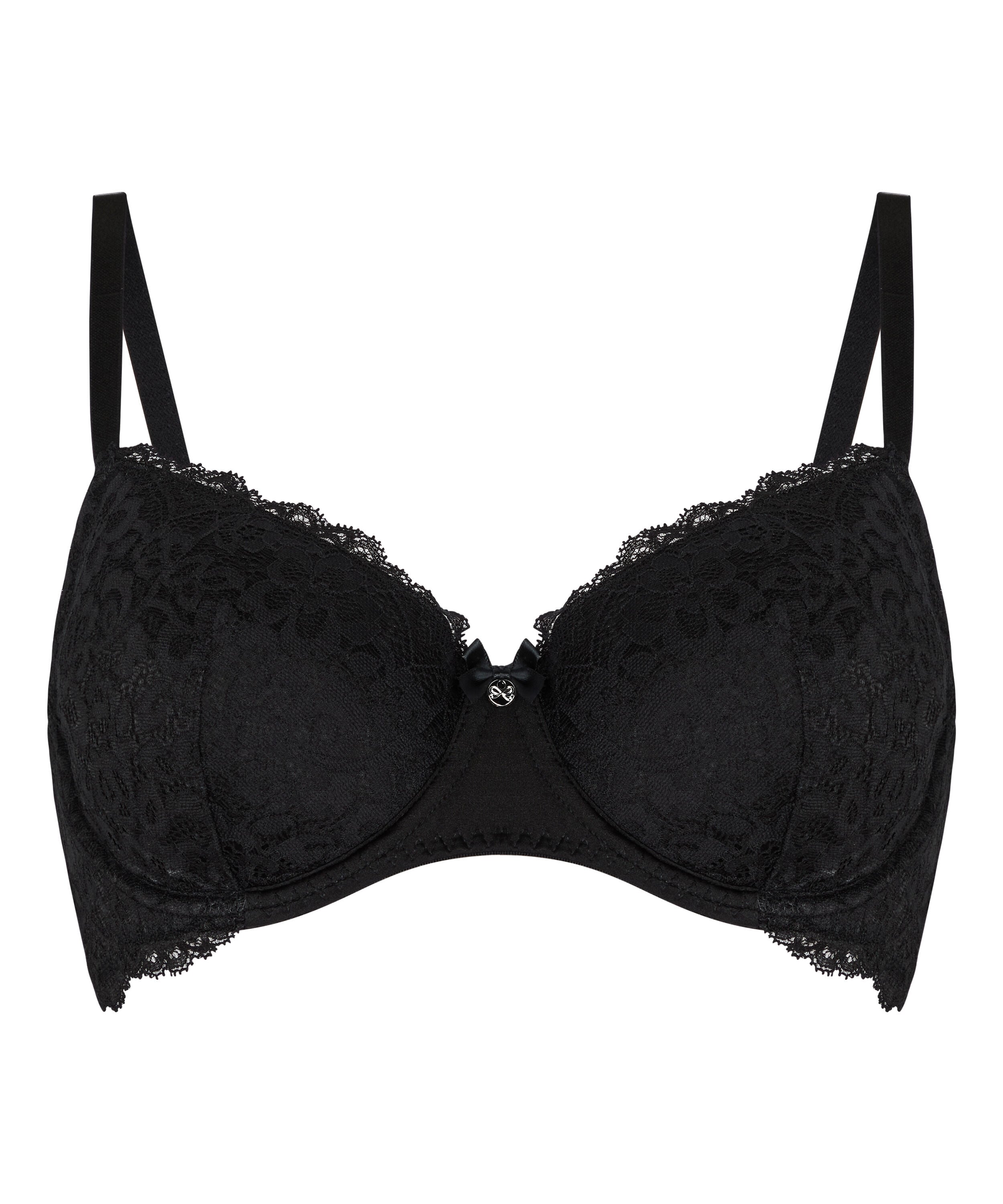 Marine Padded Underwired Bra, Black