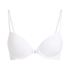 Plunge Padded Underwired Bra, White