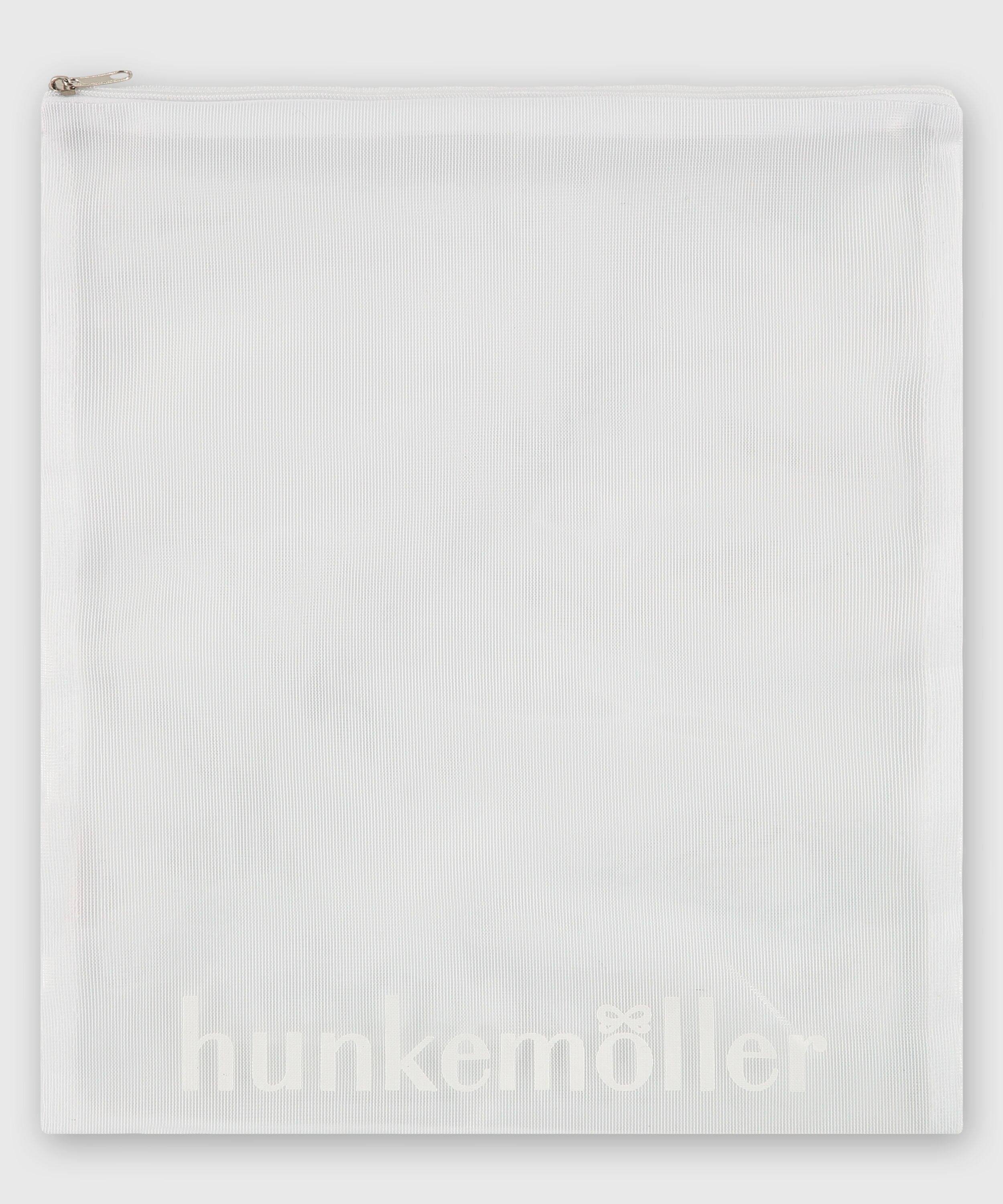 Hosiery bag zipper, White