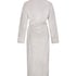 Long Fleece Bathrobe, Gray