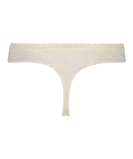 Cotton thong, Beige