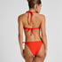 Luxe Bandeau Bikini Top, Red