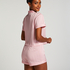 Satin pyjama shorts, Pink