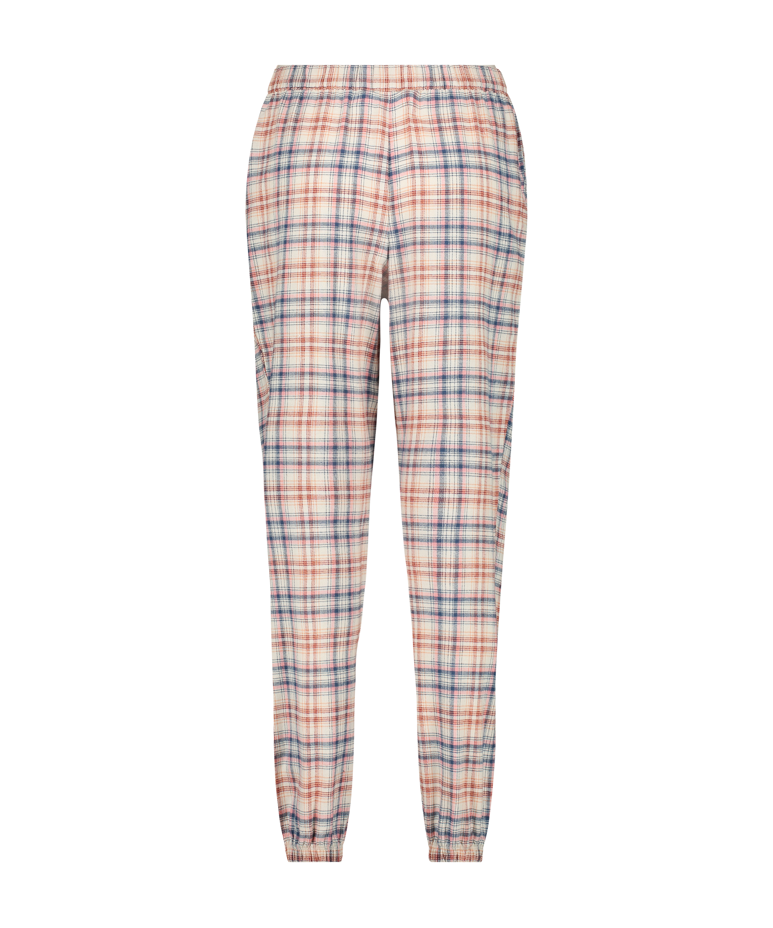 Check Pyjama Pants, Beige, main