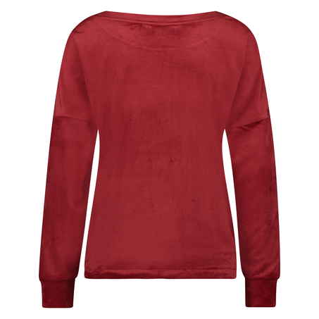 Velours Heart top, Red
