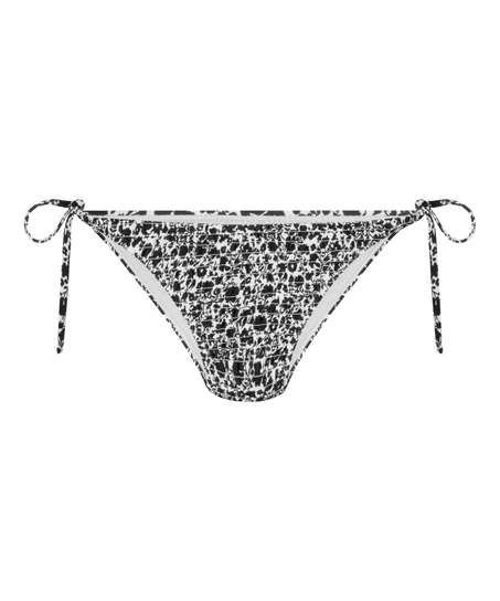 Lobos Cheeky Tanga Bikini Bottoms, Black