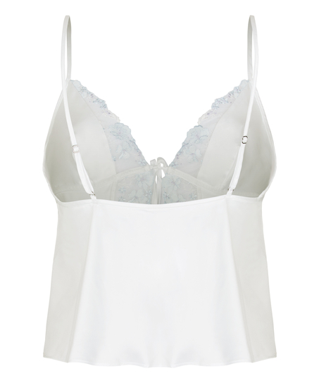 Cami Peonie, White
