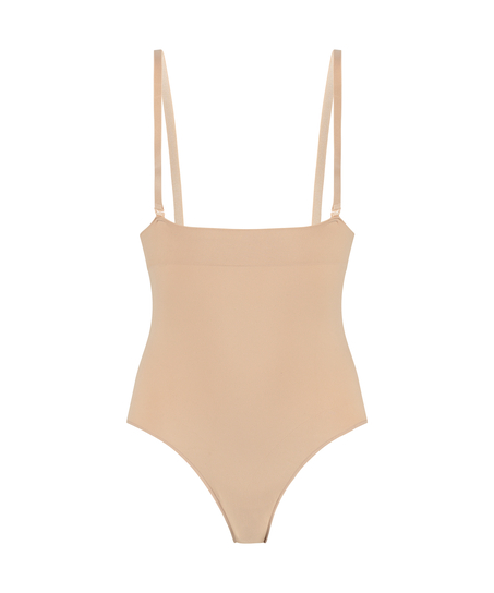 Seamless Enhancing High Waisted Knickers, Beige