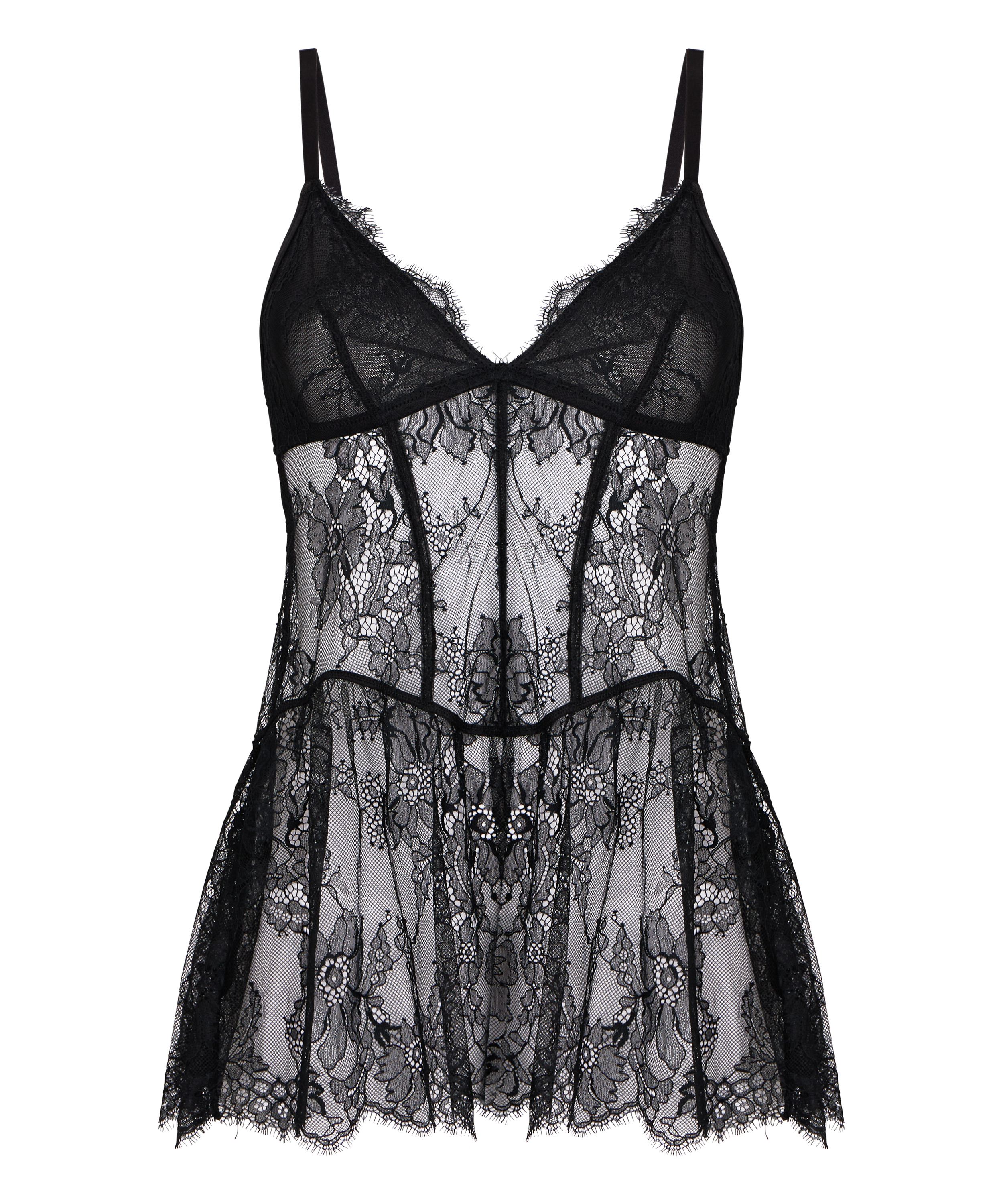 Babydoll Cecilia, Black, main