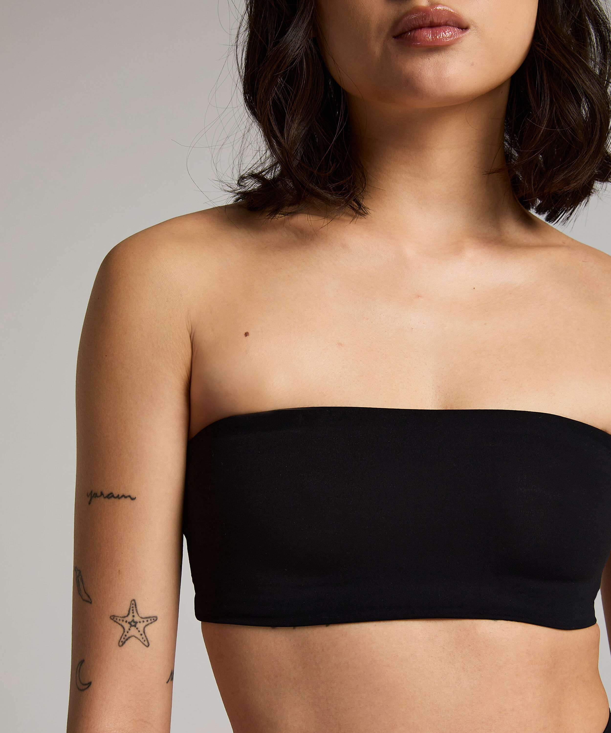 strapless bandeau bralette
