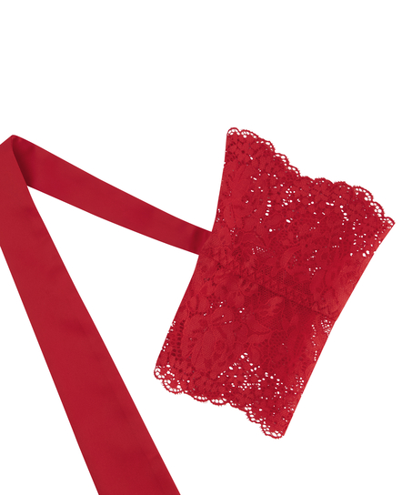 Lace handcuffs, Red