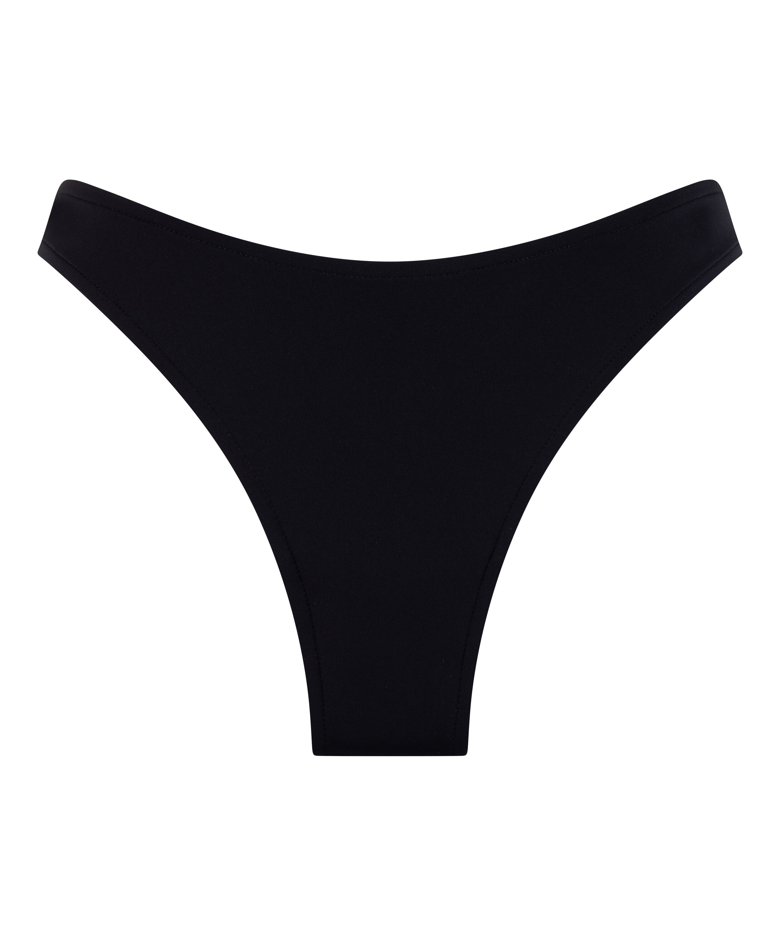 Neoprene Highleg Bikinibottom, Black