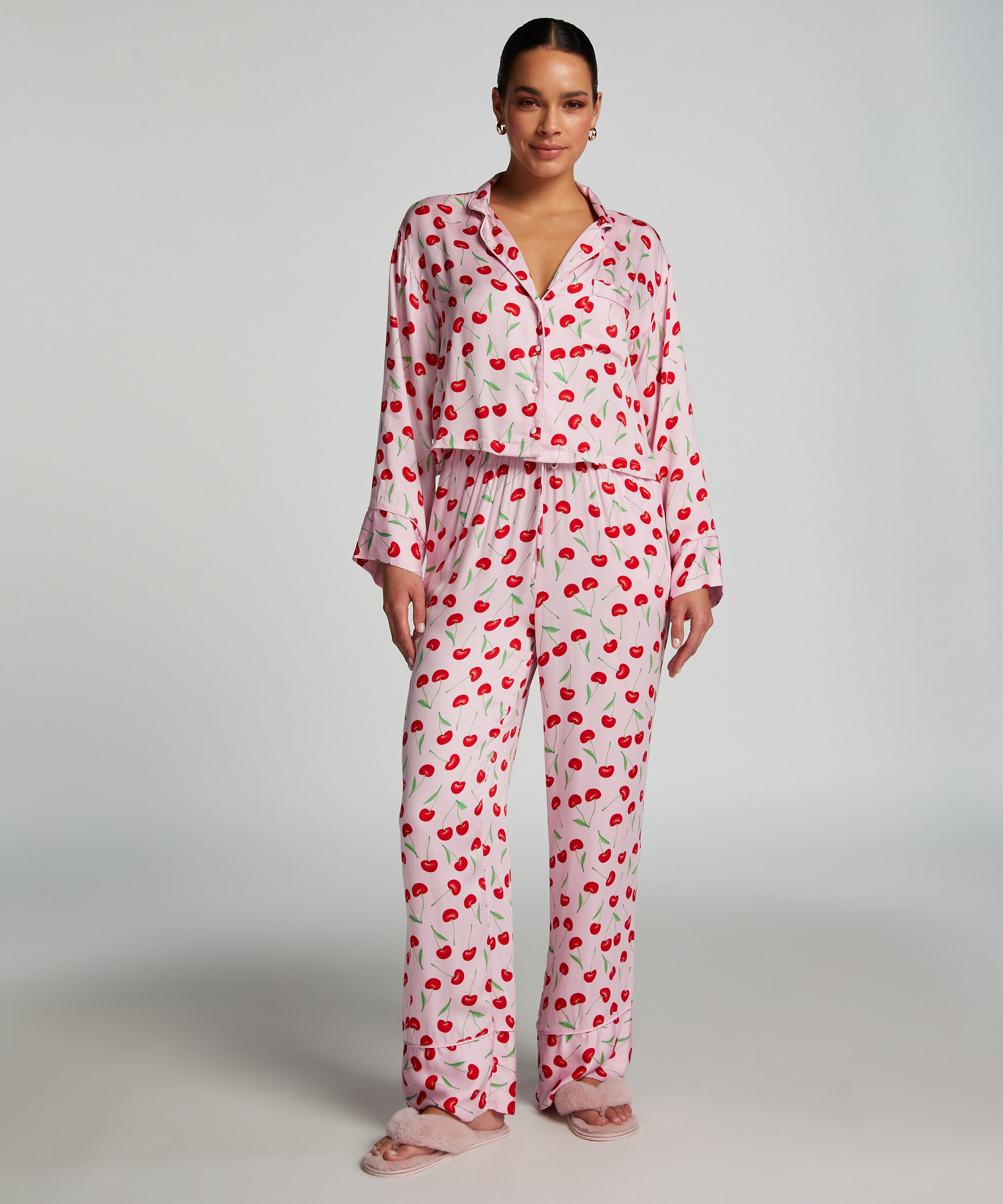 Springbreakers Woven Pyjama Bottoms, Pink, main