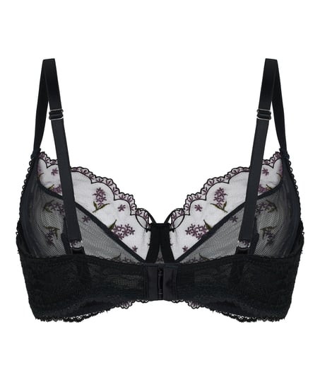 Non-Padded Underwired Bra Iris, Black