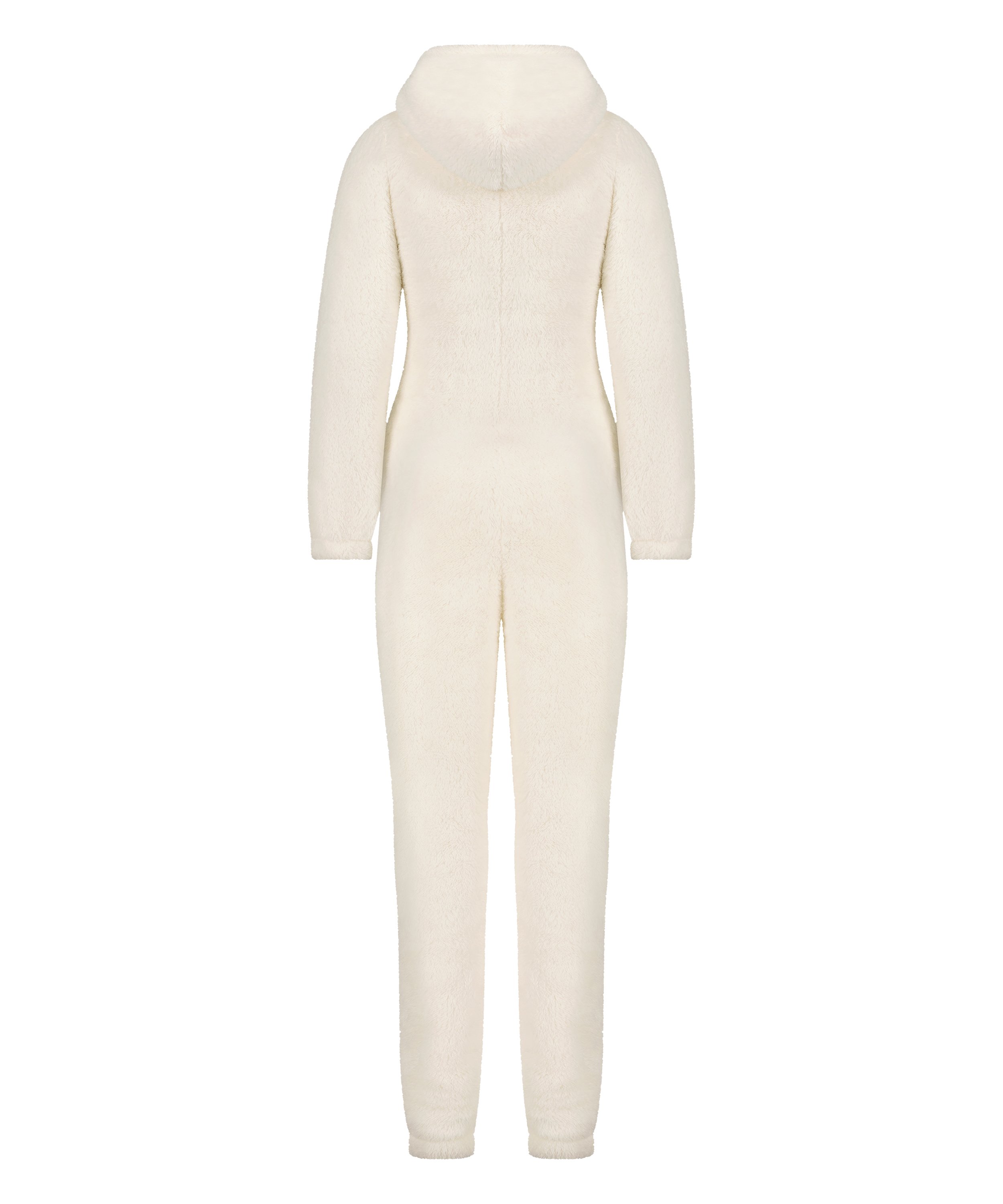 Fleece Onesie, White, main