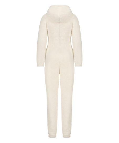 Fleece Onesie, White