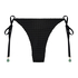 Maui Crochet Cheeky Tanga Bikini Bottoms, Black