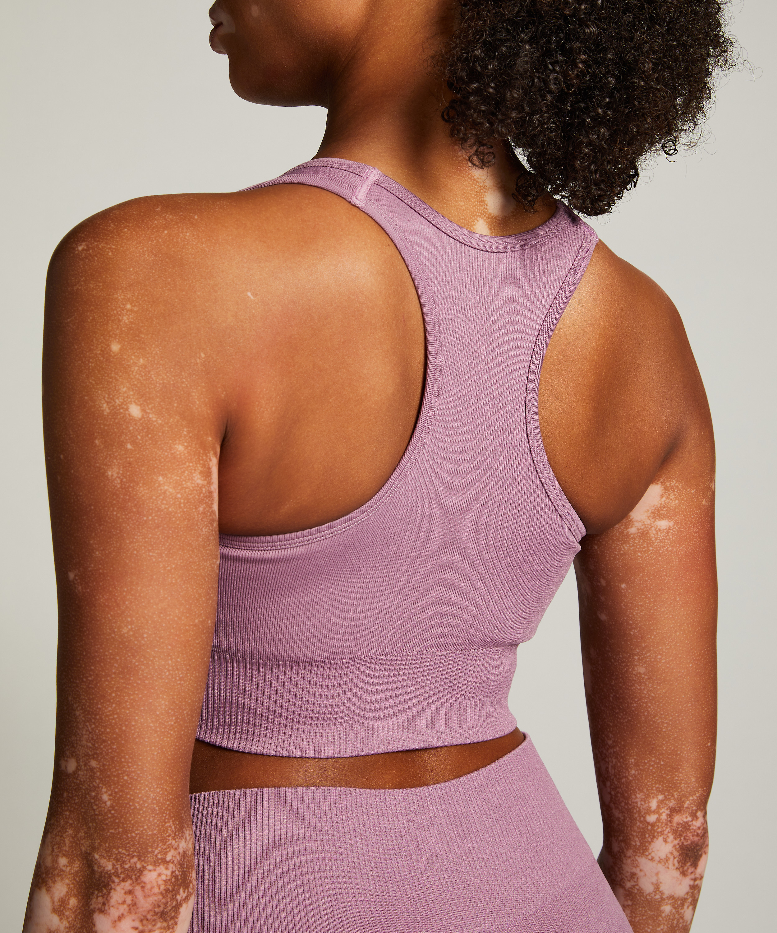 HKMX Seamless Sports Bra, Purple, main