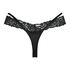 Elliena Extra Low V Thong, Black