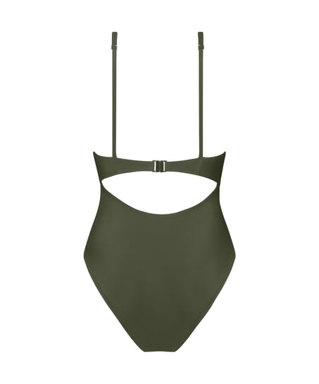 Luxe Shaping Swimsuit, Green
