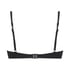 Padded underwired bikini top Luxe Cup E +, Black